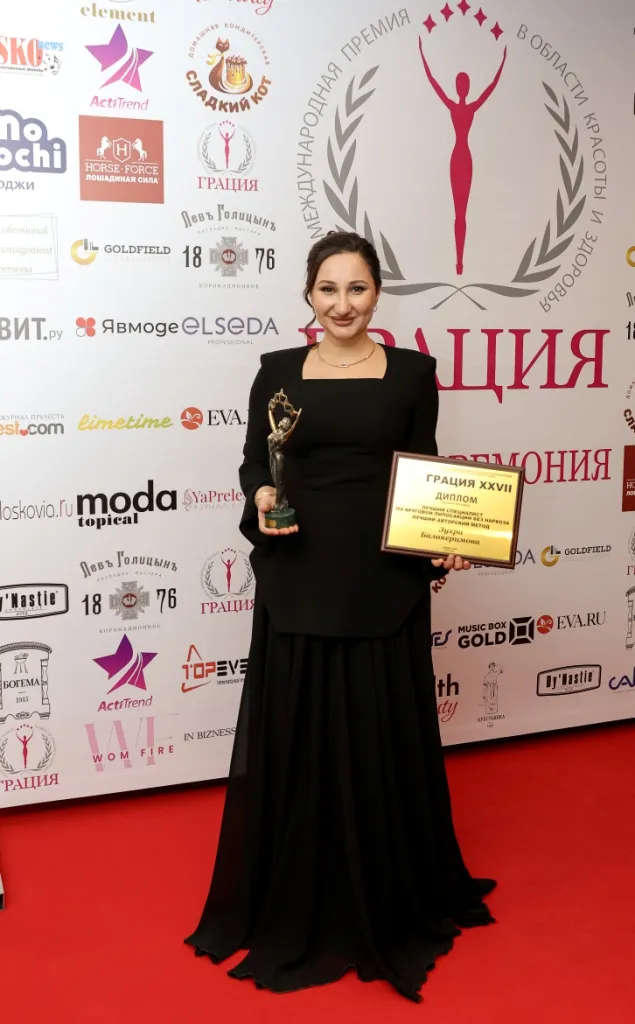 Зухра Балакеримова – ЛУЧШИМ СПЕЦИАЛИСТОМ ПО КРУГОВОЙ ЛИПОСАКЦИИ БЕЗ НАРКОЗА. ЛУЧШИЙ АВТОРСКИЙ МЕТОД БРЕНД