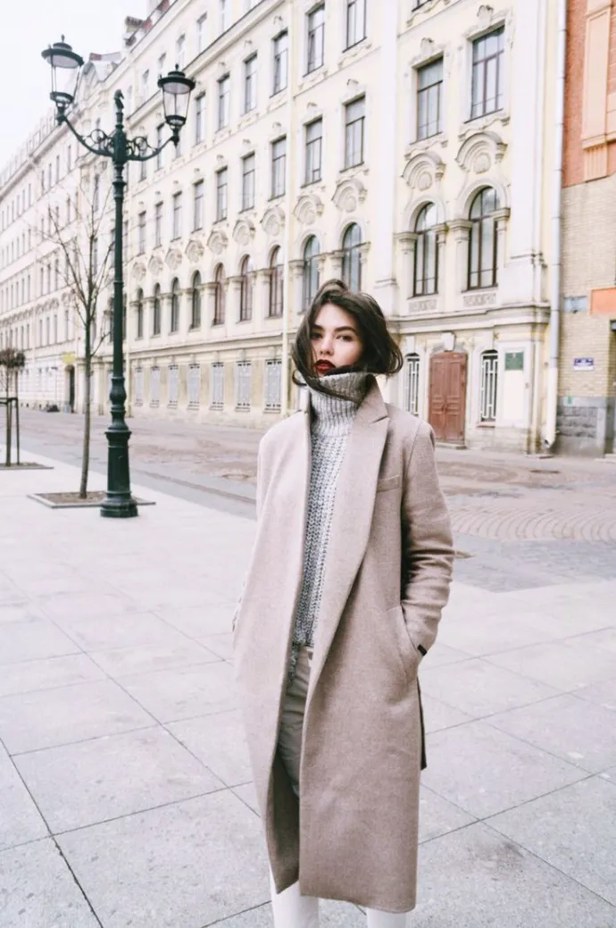 пальто из кашемира