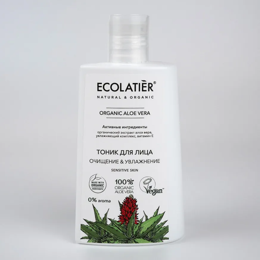 ОЧИЩЕНИЕ & УВЛАЖНЕНИЕ Серия ORGANIC ALOE VERA, увлажняющий тоник для лица от бренда EO Laboratorie