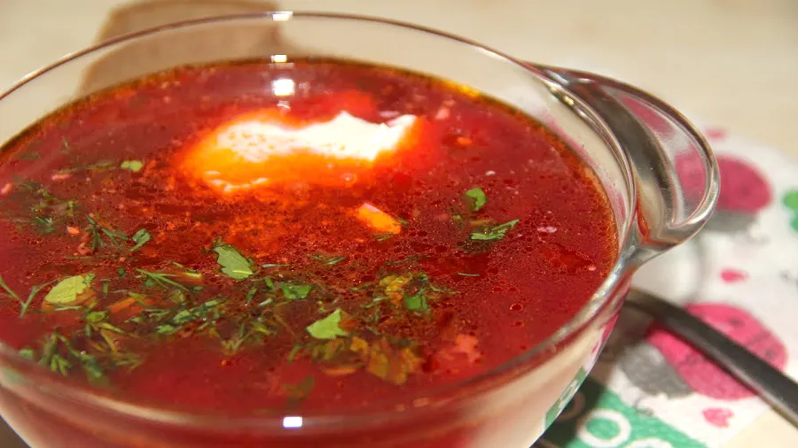Борщ с квашеной капустой