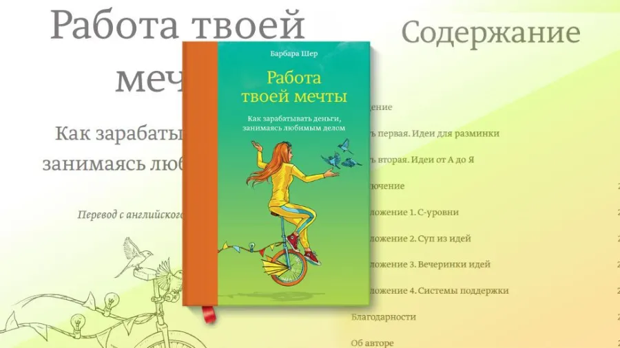 Анонс книги «Работа твоей мечты» Барбара Шер