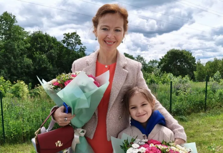 Елена Захарова и дочь Майя